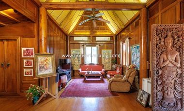 Prestigious Ayutthaya-Style Golden Teak House on Prime Land Above the Ping River, Never Flooded, Just Minutes from Chiang Mai City
