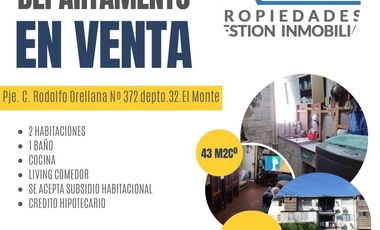 se acepta subsidio. Departamento piso 3