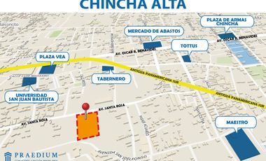 Se vende terreno industrial o comercial en Chincha alta