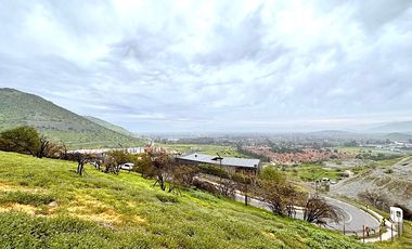 Sitio en cerro con vista despejada hacia el Valle de Chicureo, La Reserva