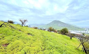 Sitio en cerro con vista despejada hacia el Valle de Chicureo, La Reserva