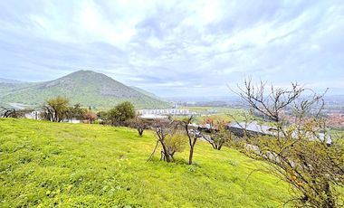Terreno en cerro con vista despejada al Valle de Chicureo, La Reserva
