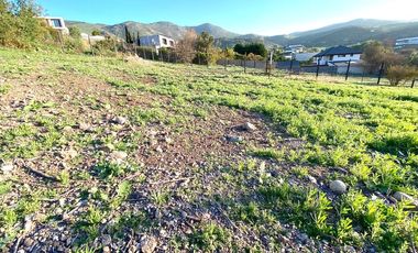 Terreno en cerro con vista despejada al Valle de Chicureo, La Reserva