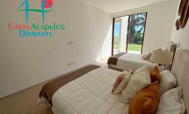 Hermosa casa en renta vacacional para 10 personas. Con alberca privada, vista al campo de golf y al mar