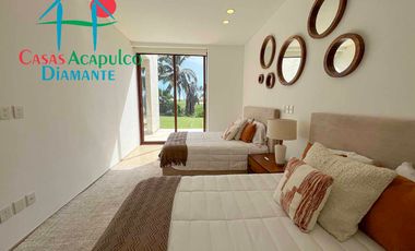 Hermosa casa en renta vacacional para 10 personas. Con alberca privada, vista al campo de golf y al mar