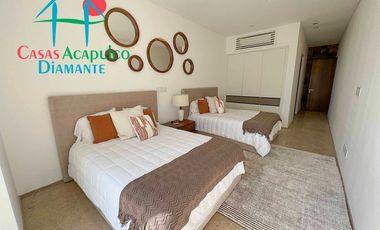 Hermosa casa en renta vacacional para 10 personas. Con alberca privada, vista al campo de golf y al mar