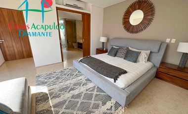 Hermosa casa en renta vacacional para 10 personas. Con alberca privada, vista al campo de golf y al mar
