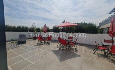 Departamento Amueblado en Renta en Naucalpan,Lomas de Tecamachalco CMB 25-1064.