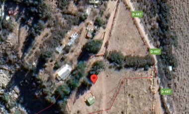 Terreno de 6.000 m2 con linda casa , cabaña y orilla de río, Cochiguaz, Valle del Elqui. $220 millones