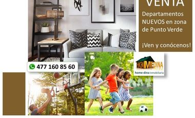 SE VENDEN Departamentos de 2 y 3 recamaras por zona de Punto Verde totalmente nuevos en lugar exclusivo.