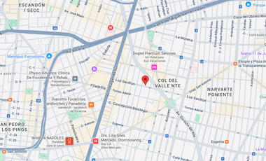 Departamento en venta en Luz Saviñón, Col. Del Valle, Benito Juárez, CDMX.