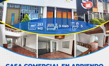 CASA COMERCIAL EN ARRIENDO AVENIDA LOS ESTUDIANTES