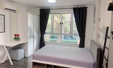 For sale with tenant, Condo D Condo Campus Resort Bangna, complete common area, near ABAC Suvarnabhumi Campus.