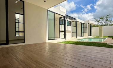 Casa en venta de 1 piso con 3 recamaras para entrega inmediata con alberca
