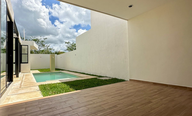 Casa en venta de 1 piso con 3 recamaras para entrega inmediata con alberca