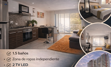 Arriendo apartaestudio amoblado en Floridablanca por mes o meses.