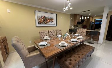 SE RENTA CASA AMUEBLADA 4 RECAMARAS FRACCIONAMIENTO LA CIMA SERVICIOS INCLUIDOS