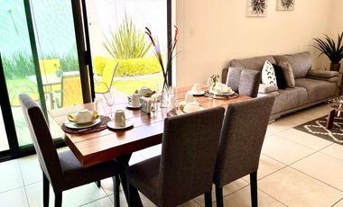 AMUEBLADA EN PRIVADA PROXIMA A ZONA INDUSTRIAL, IDEAL PARA EJECUTIVOS, ALBERCA Y SEGURIDAD