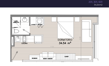 601 Comodidad, Cercanía, Tranquilidad. Encantador Estudio con Vista y Parqueadero en Av de Los Shyris. A Estrenar.