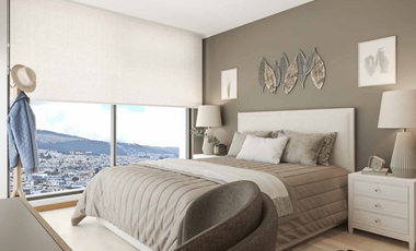 601 Comodidad, Cercanía, Tranquilidad. Encantador Estudio con Vista y Parqueadero en Av de Los Shyris. A Estrenar.