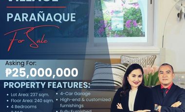 Great Deal! Bright and Cozy 4 Bedroom House For Sale at Multinational Village, Parañaque