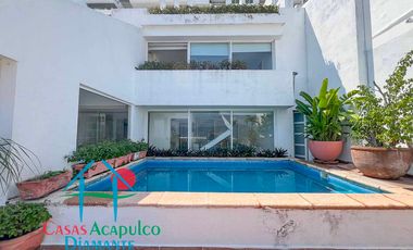 Departamento con alberca privada y vista al mar