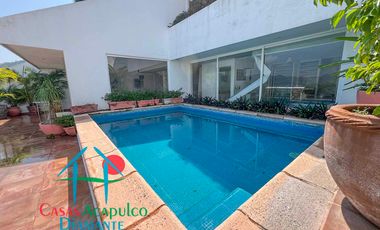 Departamento con alberca privada y vista al mar