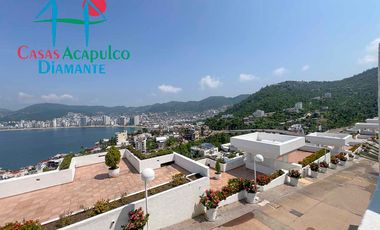 Departamento con alberca privada y vista al mar