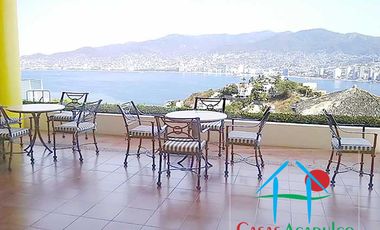 Departamento con alberca privada y vista al mar