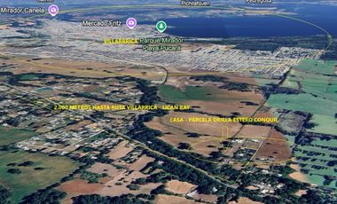 Casa orilla Estero parcela 4 Km Villarrica