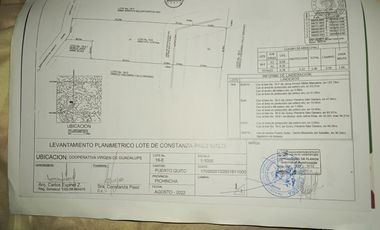 VENDO 11.000 M2 TERRENO CON PLANTA DE BOYA, PUERTO QUITO