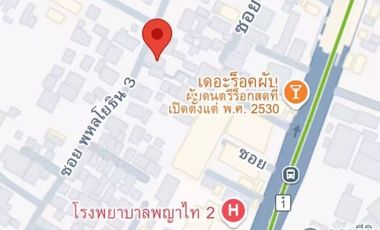 Prime Location! Land for Sale 153.9 Sq. Wah in Soi Phaholyothin 3, 600 meters from BTS Sanam Pao - Ideal for Hotel, Apartment
