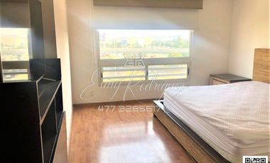 DEPARTAMENTO  EN RENTA León,Gto; CERCA DE PLAZA MAYOR,  3 REC. AMUEBLADO, METROPOLITANO