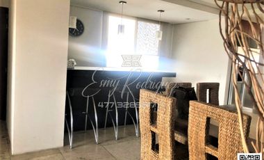 DEPARTAMENTO  EN RENTA León,Gto; CERCA DE PLAZA MAYOR,  3 REC. AMUEBLADO, METROPOLITANO