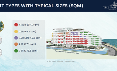 Preselling Studio Beachfront Condotel Units For Sale in Calatagan Batangas