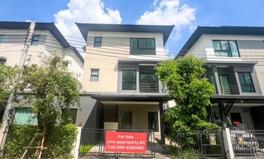 Rare item! with a ground-floor bedroom Townhome for sale Baan Klang Muang The Edition Rama 9-Onnut