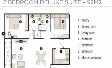 For Rent Apartment Kristal Residence (Hotel Kristal) Pondok Indah, Jakarta Selatan – Type 2 BR Deluxe
