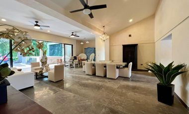 CASA EN VENTA MERIDA YUCATAN , CON VISTA AL CAMPO DE GOLF LA CEIBA UNA PLANTA
