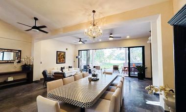 CASA EN VENTA MERIDA YUCATAN , CON VISTA AL CAMPO DE GOLF LA CEIBA UNA PLANTA