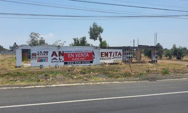 VENTA DE LOTE DE TERRENO SOBRE CARRETERA FEDERAL PUEBLA - HUEJOTZINGO EN HUEJOTZINGO