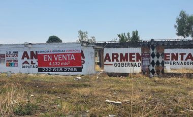 VENTA DE LOTE DE TERRENO SOBRE CARRETERA FEDERAL PUEBLA - HUEJOTZINGO EN HUEJOTZINGO