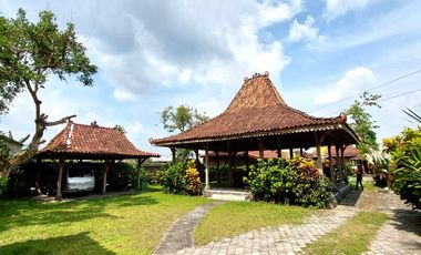 Villa Joglo Etnik dengan Kolam Renang di Tajem