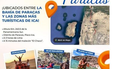 VENTA DE LOTES  PARACAS – DESDE 100M2
