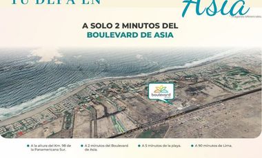 BOULEVARD ASIA - PREVENTA DEPARTAMENTOS + COCHERA DESDE 40M2 CONDOMINIO  - ASIA  km 98 Panam.Sur