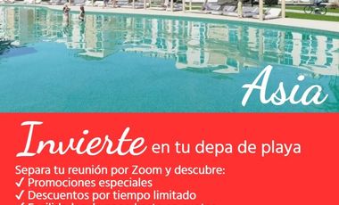 BOULEVARD ASIA - PREVENTA DEPARTAMENTOS + COCHERA DESDE 40M2 CONDOMINIO  - ASIA  km 98 Panam.Sur