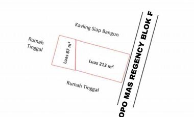 Tanah Residensial Hanya 8 jt/m² Di Kopo Mas Regency Bandung, Hanya 15 Menit Dari Tol Kopo