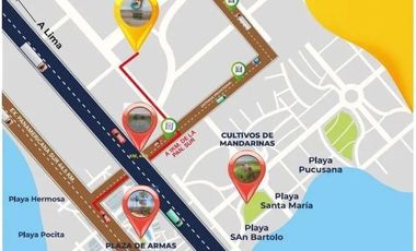 VENTA DE LOTES COMERCIALES 165 M² PANAMERICANA SUR KM 44.5 PUNTA NEGRA