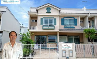 For Sale/Rent 2-storey townhome in Villaggio Bangna Km.26, peaceful, not crowded, near the clubhouse. complete kitchen extension a corner house