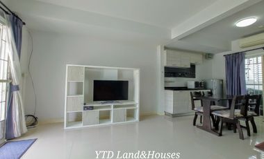 For Sale/Rent 2-storey townhome in Villaggio Bangna Km.26, peaceful, not crowded, near the clubhouse. complete kitchen extension a corner house
