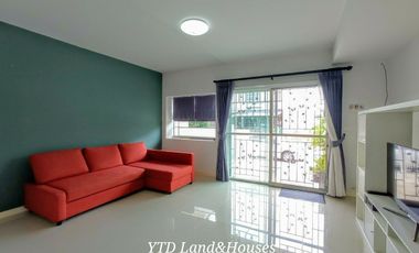 For Sale/Rent 2-storey townhome in Villaggio Bangna Km.26, peaceful, not crowded, near the clubhouse. complete kitchen extension a corner house
